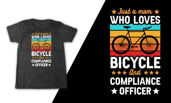 Compliance Officer Bicycle Mom Shirt Graphics and T-Shirt Designs