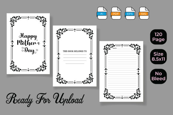 Happy Mother s Day Journal Graphics and Kdp Interiors