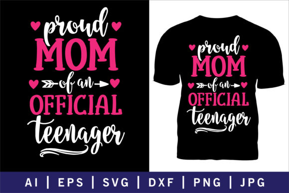 Proud Mom of an Official Tanager T Shirt Graphics and Print Templates