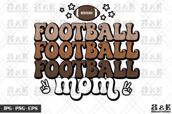 Retro Football Mom American Football Graphics and T-Shirt Designs Review
