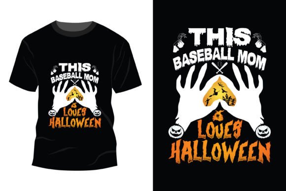 This Baseball Mom Loves Halloween Graphics and T-Shirt Designs Review