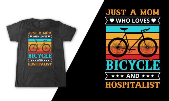 Vintage Bicycle Mom Hospitalist Shirt
